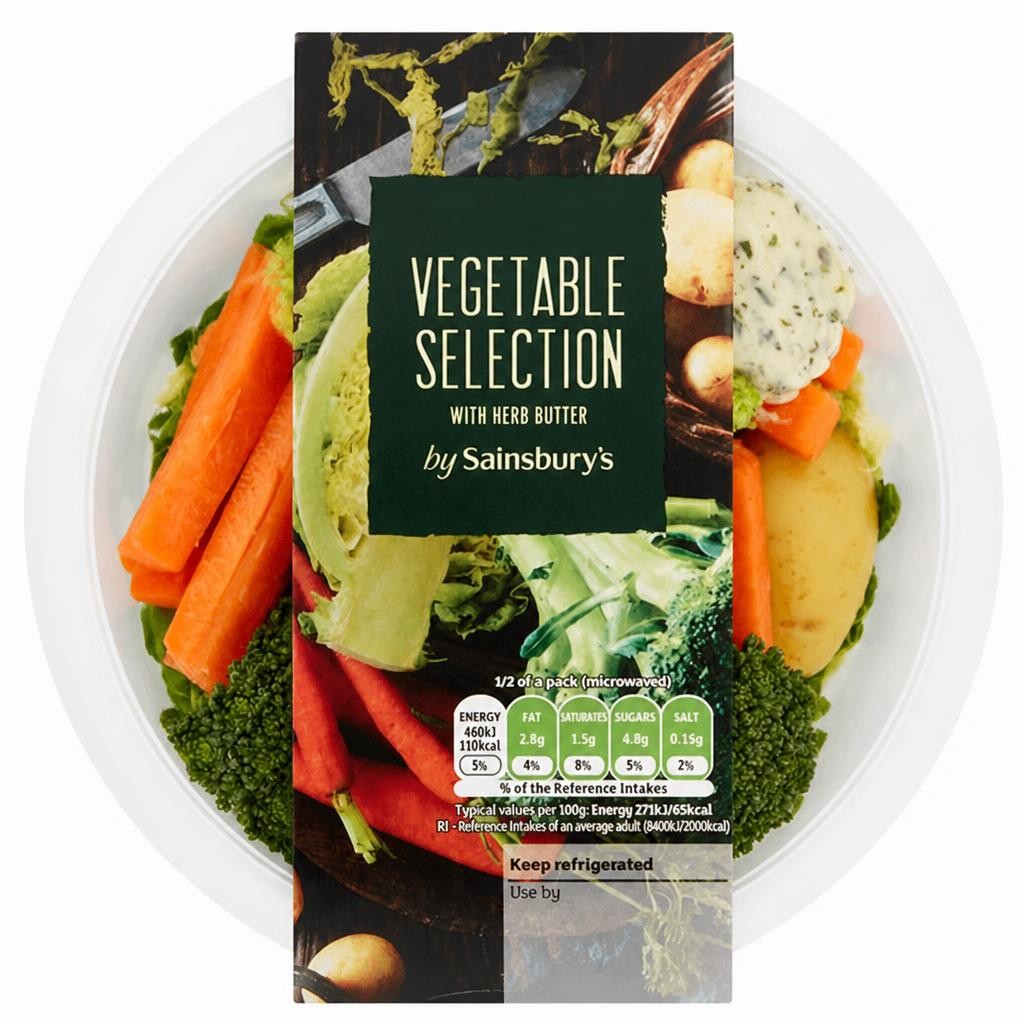 Sainsbury's Vegetable Selection with Herb Butter 340g