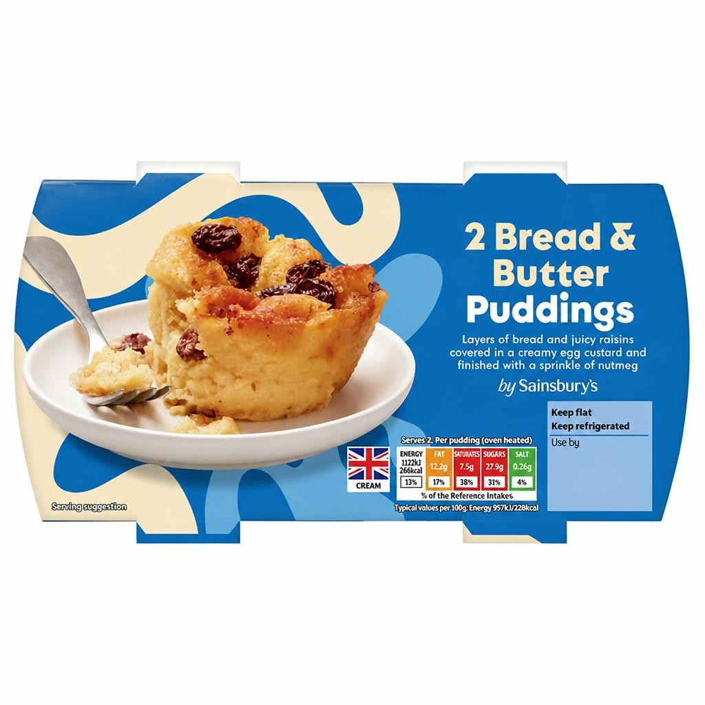 Sainsbury's Bread & Butter Pudding 2x120g