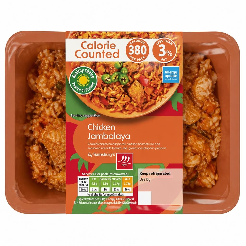 Sainsbury's Chicken Jambalaya, Be Good To Yourself Ready Meal for 1 400g