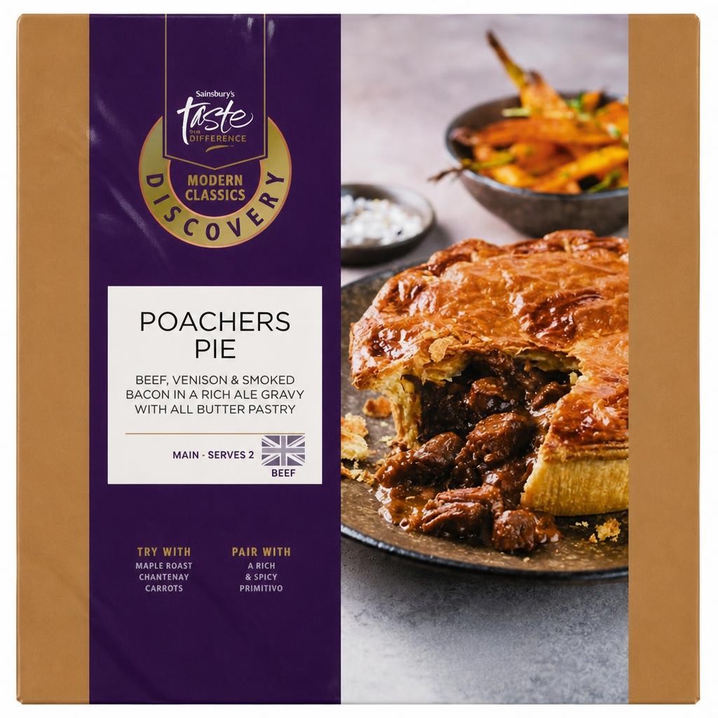Sainsbury's Discovery 530g Poachers Pie, Taste the Difference