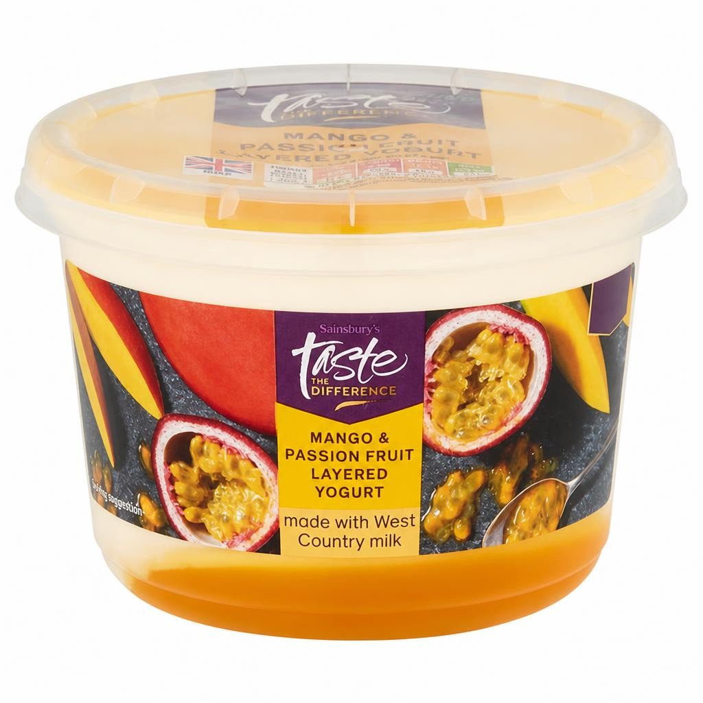 Sainsbury's Mango & Passionfruit Layered Yogurt, Taste the Difference
