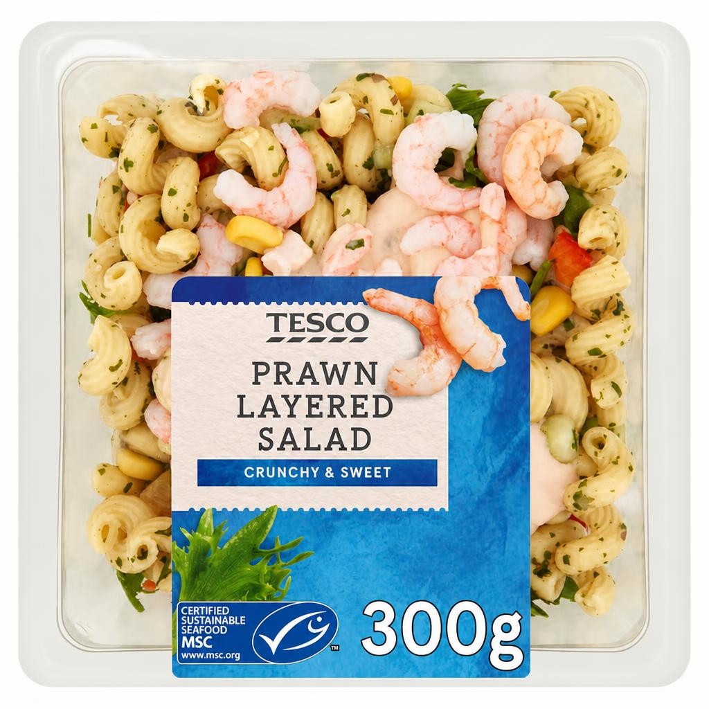 Tesco Prawn Layered Salad 300G