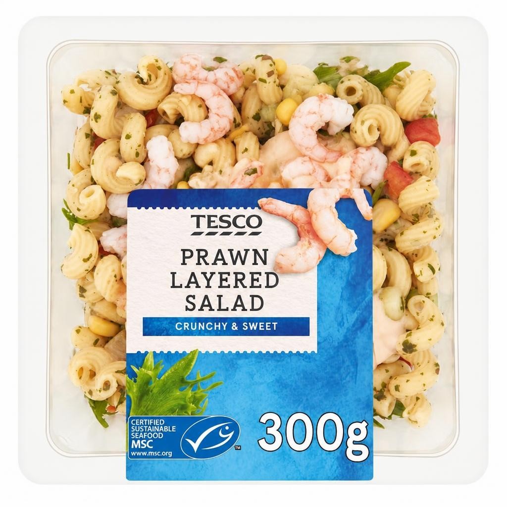 Tesco Prawn Layered Salad 300G