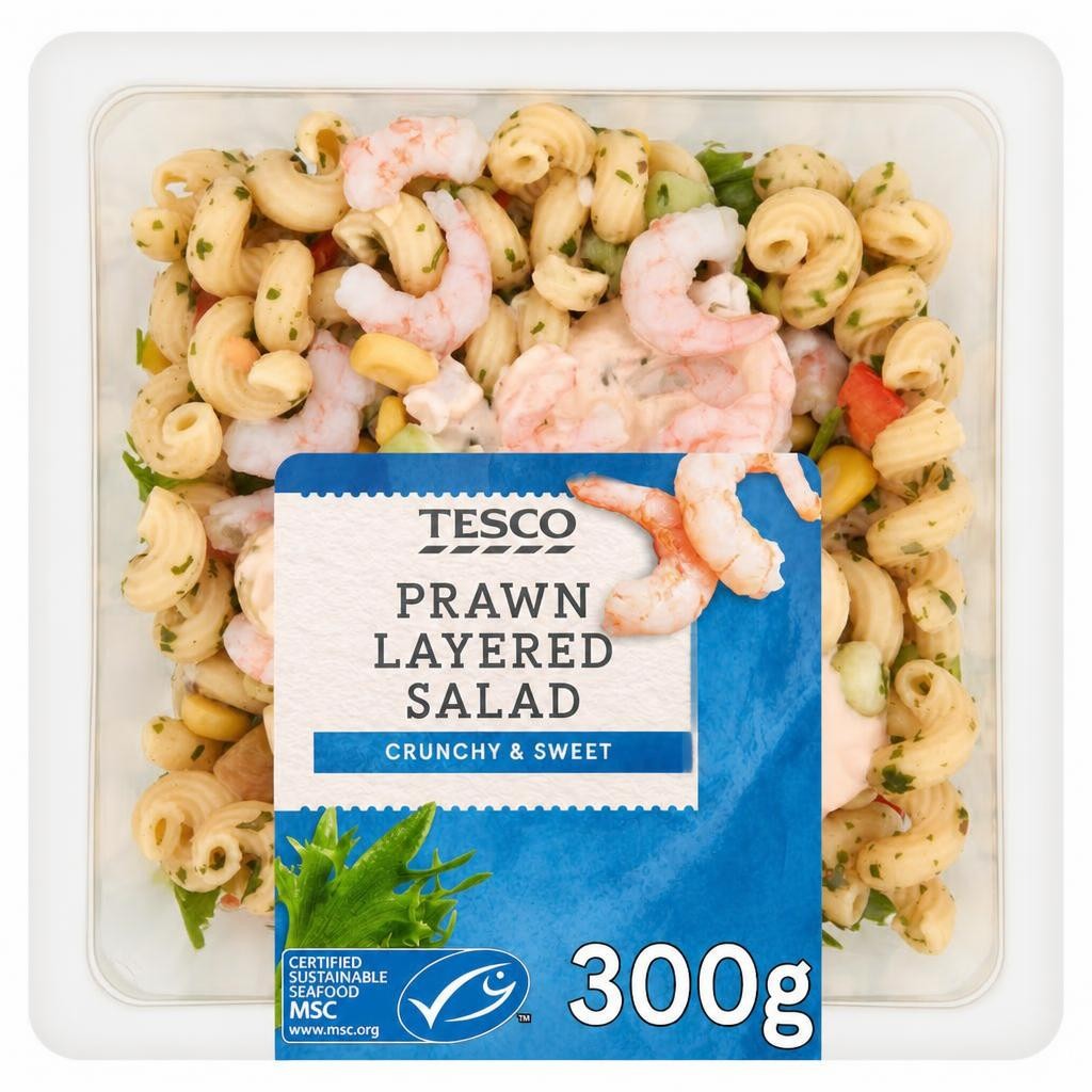 Tesco Prawn Layered Salad 300G