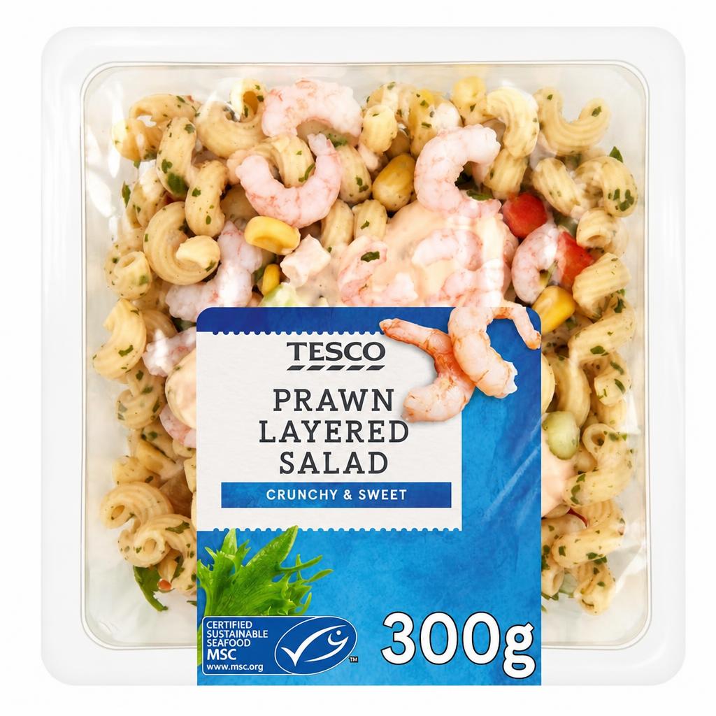 Tesco Prawn Layered Salad 300G