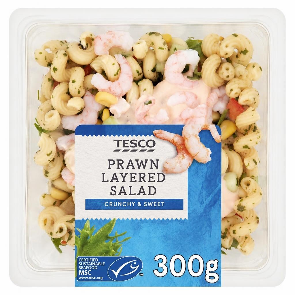 Tesco Prawn Layered Salad 300G