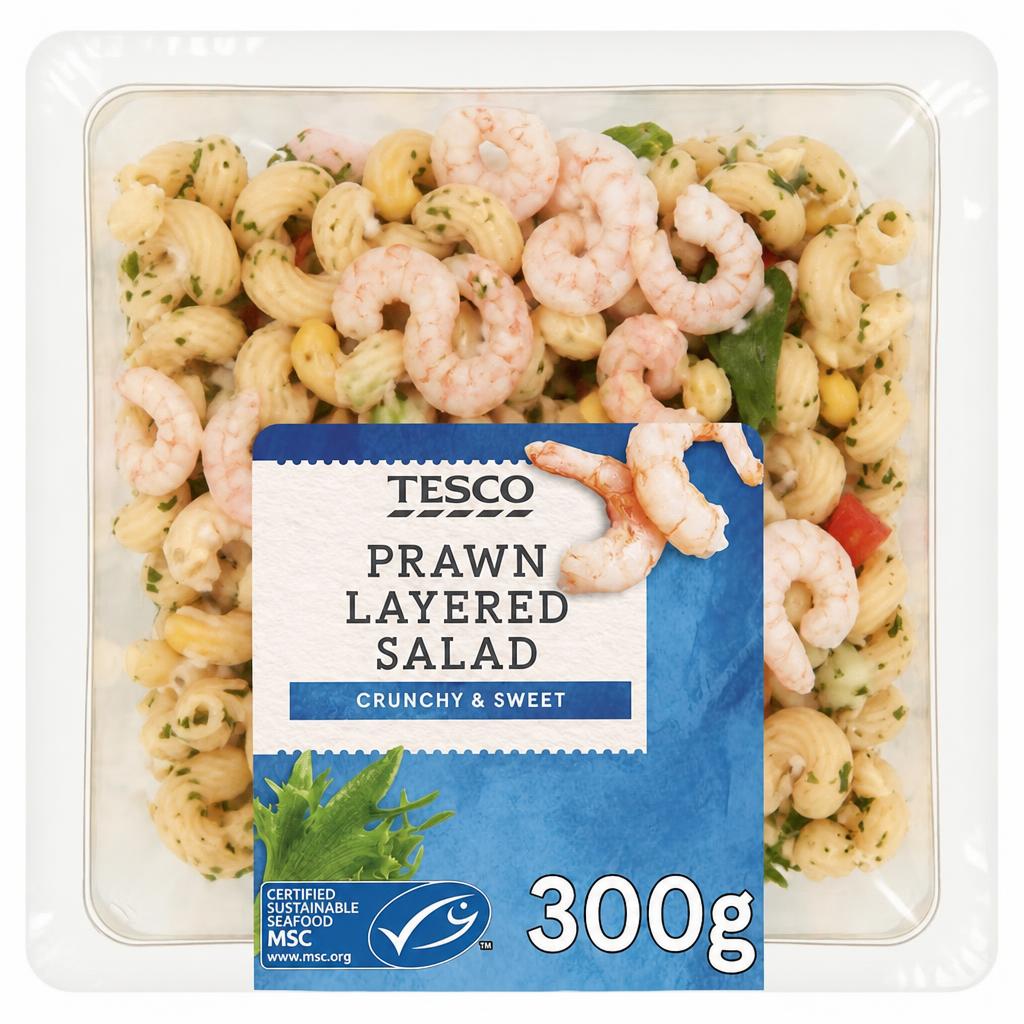 Tesco Prawn Layered Salad 300G
