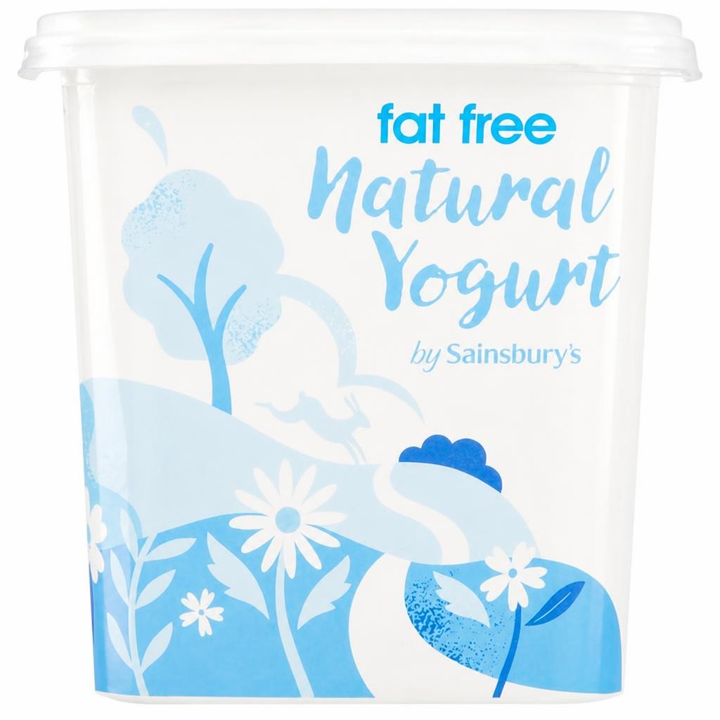 Sainsbury's Fat Free Natural Yoghurt 1kg