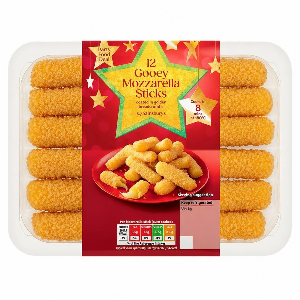 Sainsbury's Gooey Mozzarella Sticks x12 240g