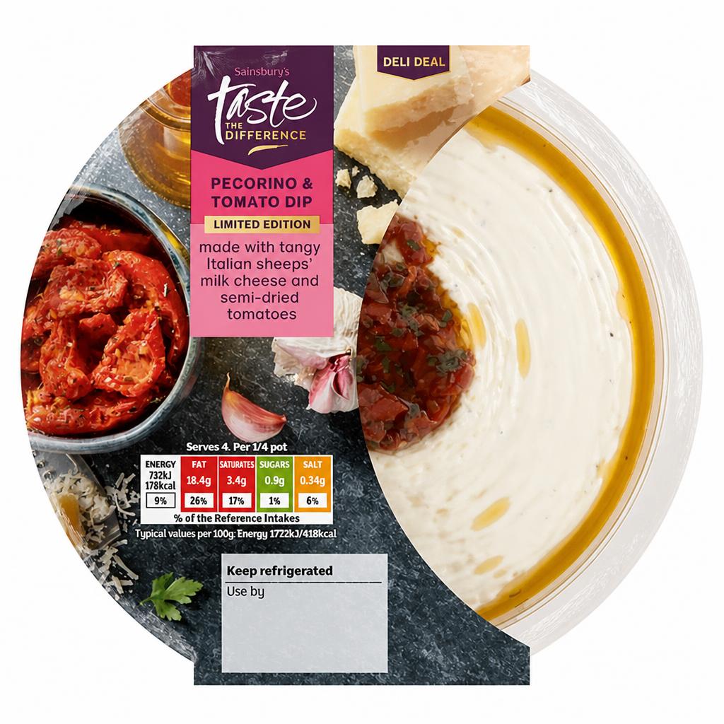 Sainsbury's Pecorino & Tomato Dip, Limited Edition, Taste the Difference 170g
