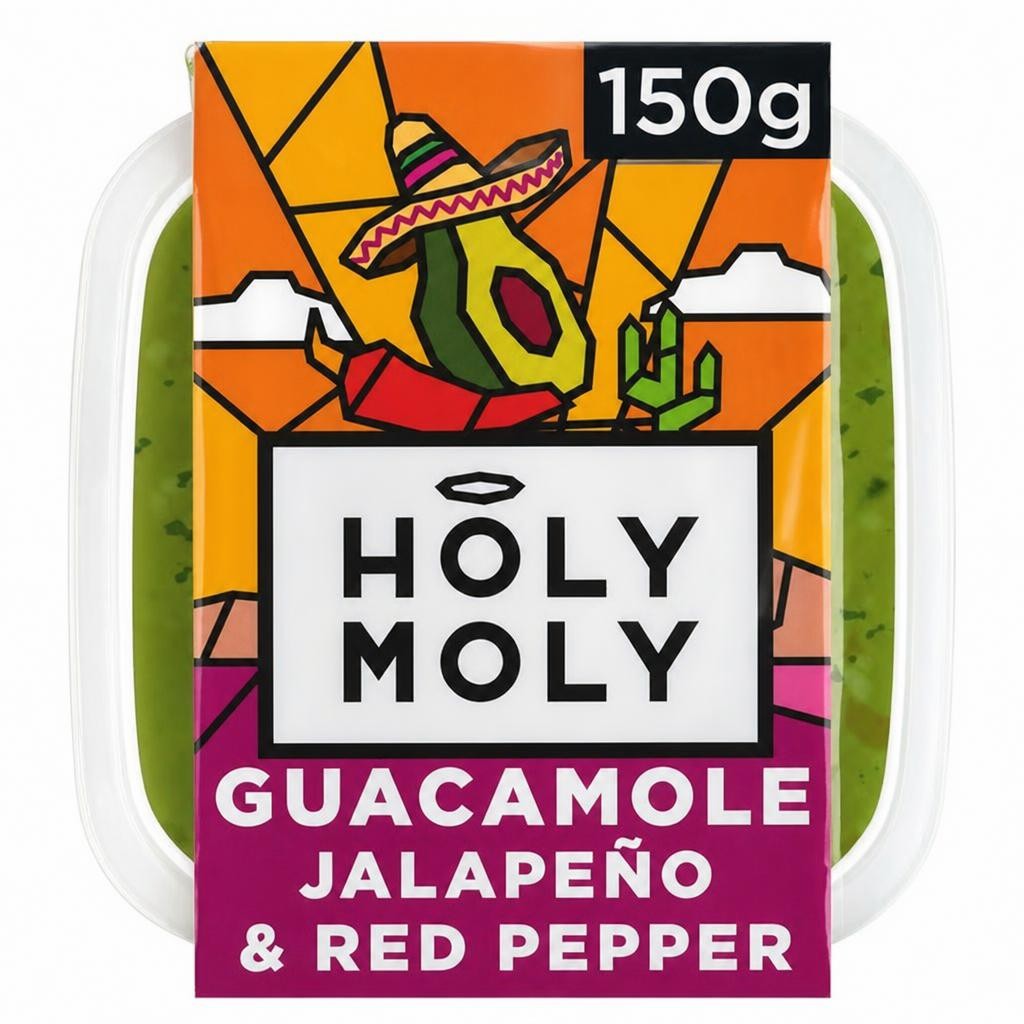 Holy Moly Guacamole Jalapeno & Red Pepper 150g