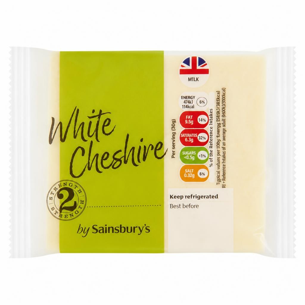 Sainsbury's White Cheshire Cheese 250g