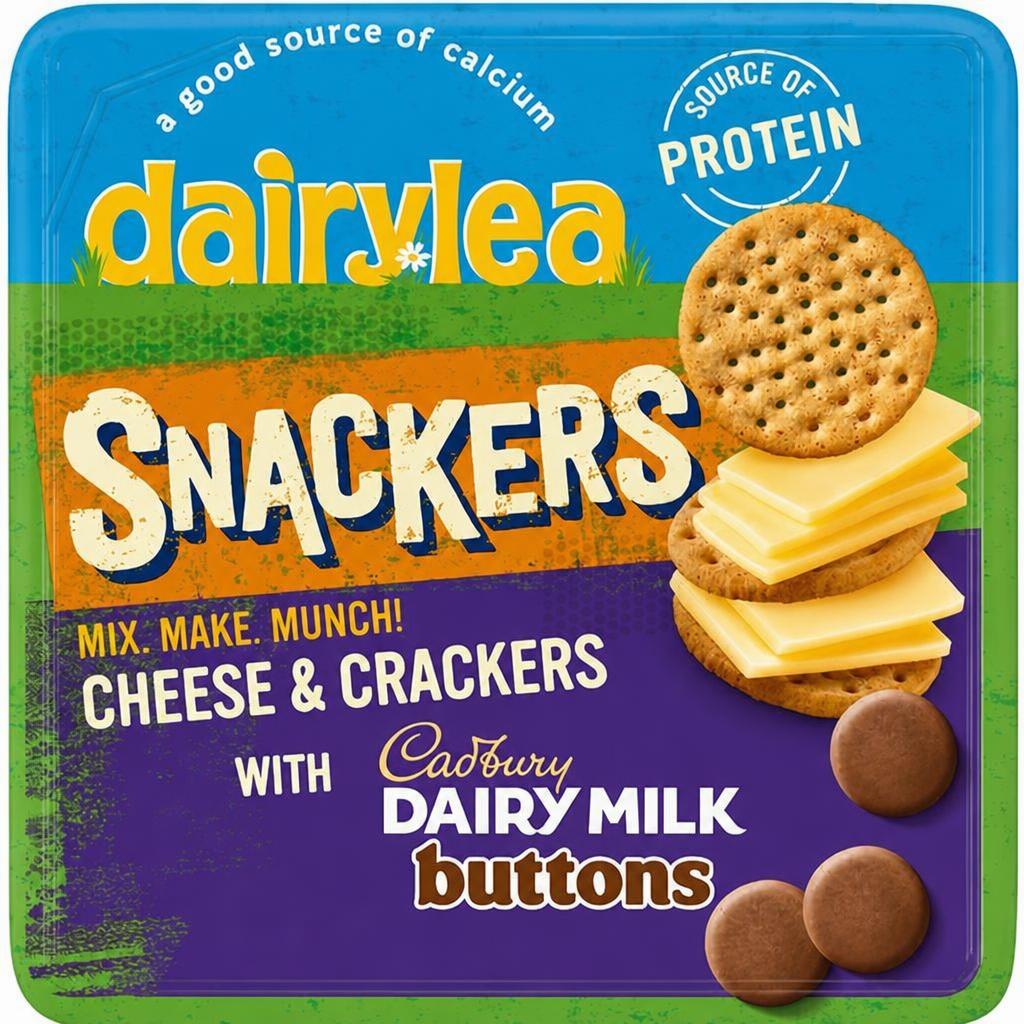 Dairylea Snackers 64.2g Cheese & Crackers with Cadbury Dairy Milk Buttons