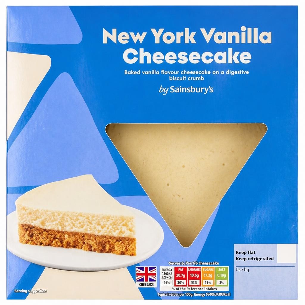 Sainsbury's New York Vanilla Cheesecake 500g