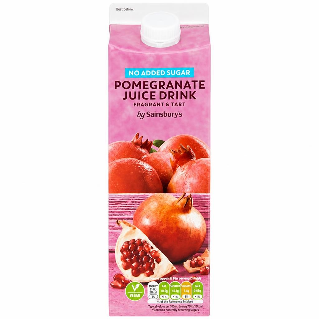 Sainsbury's Pomegranate Juice Drink, No Added Sugar 1L