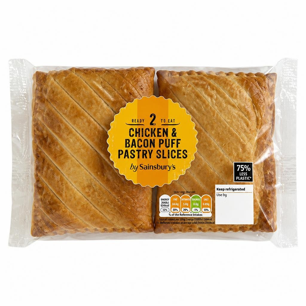 Sainsbury's Chicken & Bacon Slice x2 300g