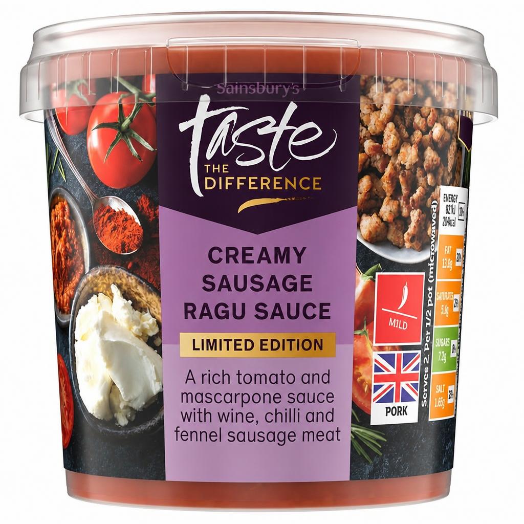 Sainsbury's Italian Style Sausage Ragu, Limited Edition, Taste the Difference 350g