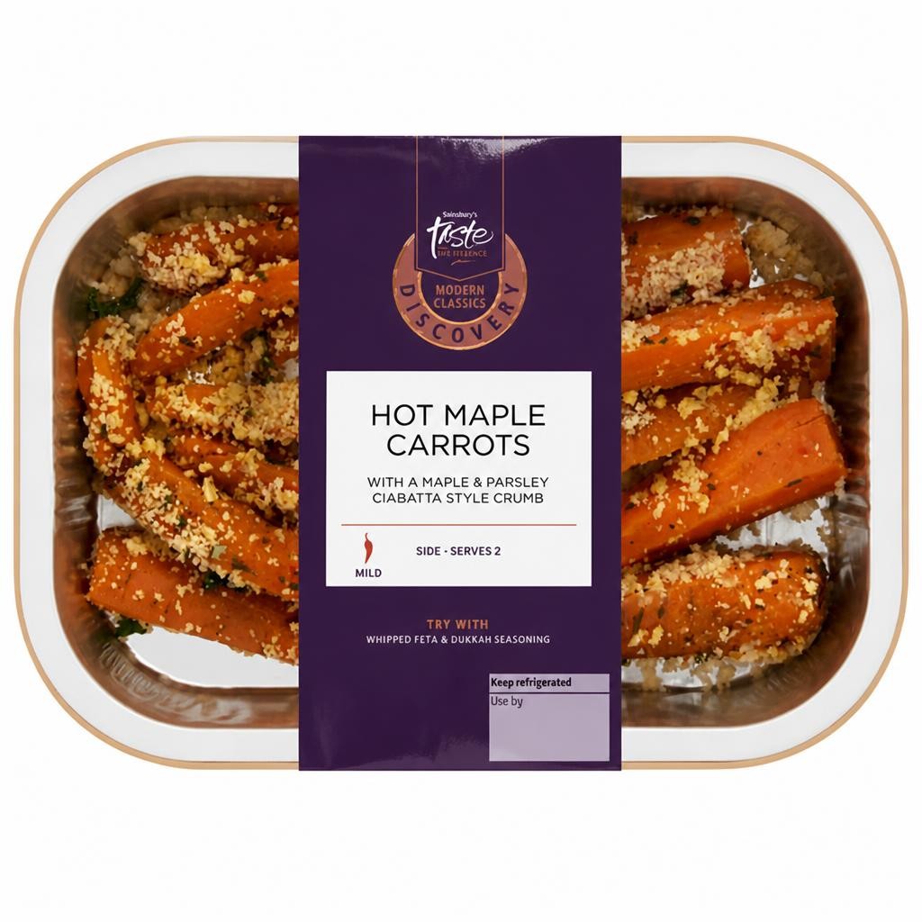 Sainsbury's Discovery 300g Hot Maple Carrots, Taste the Difference