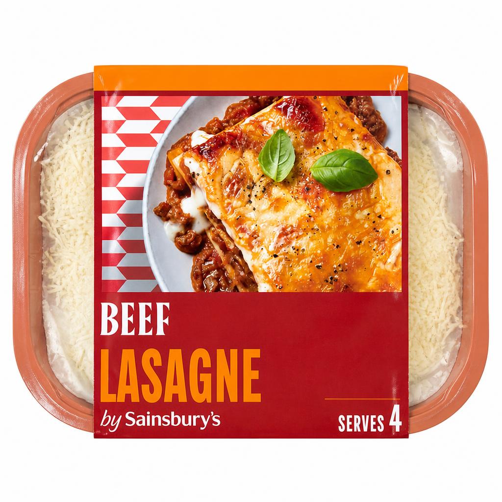 Sainsbury's Beef Lasagne Ready Meal For 4 1.5kg