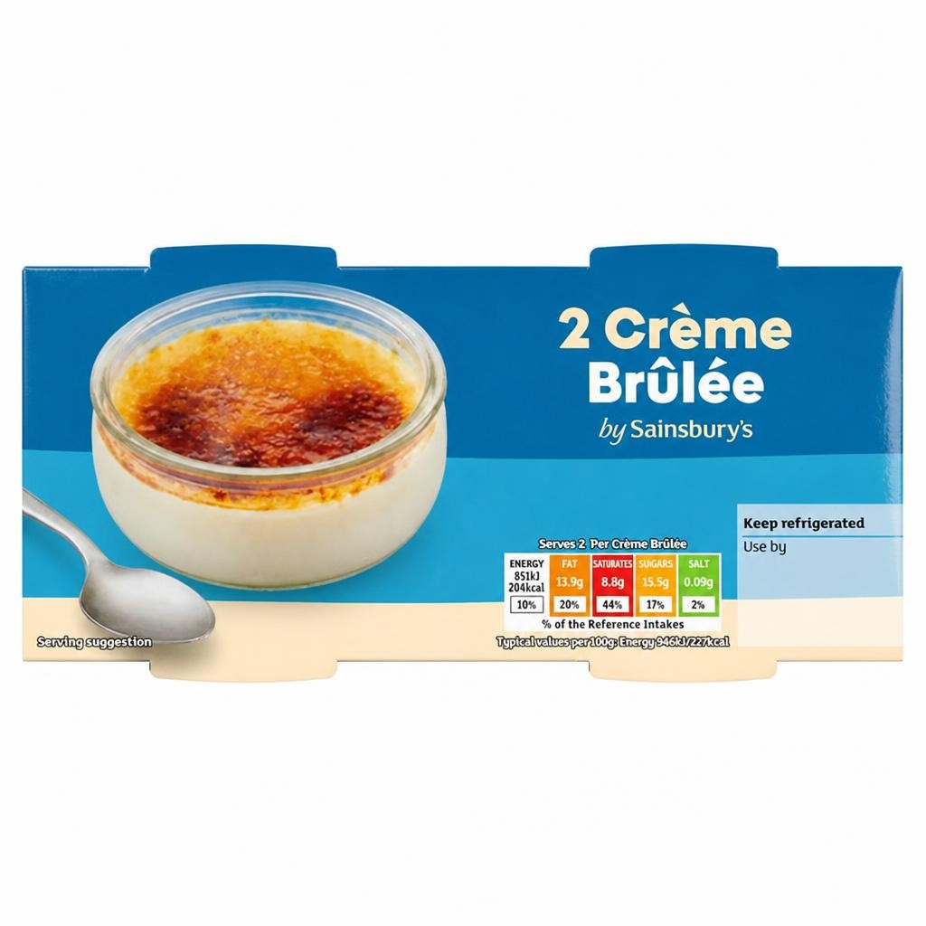 Sainsbury's Vanilla Crème Brûlée 2x90g