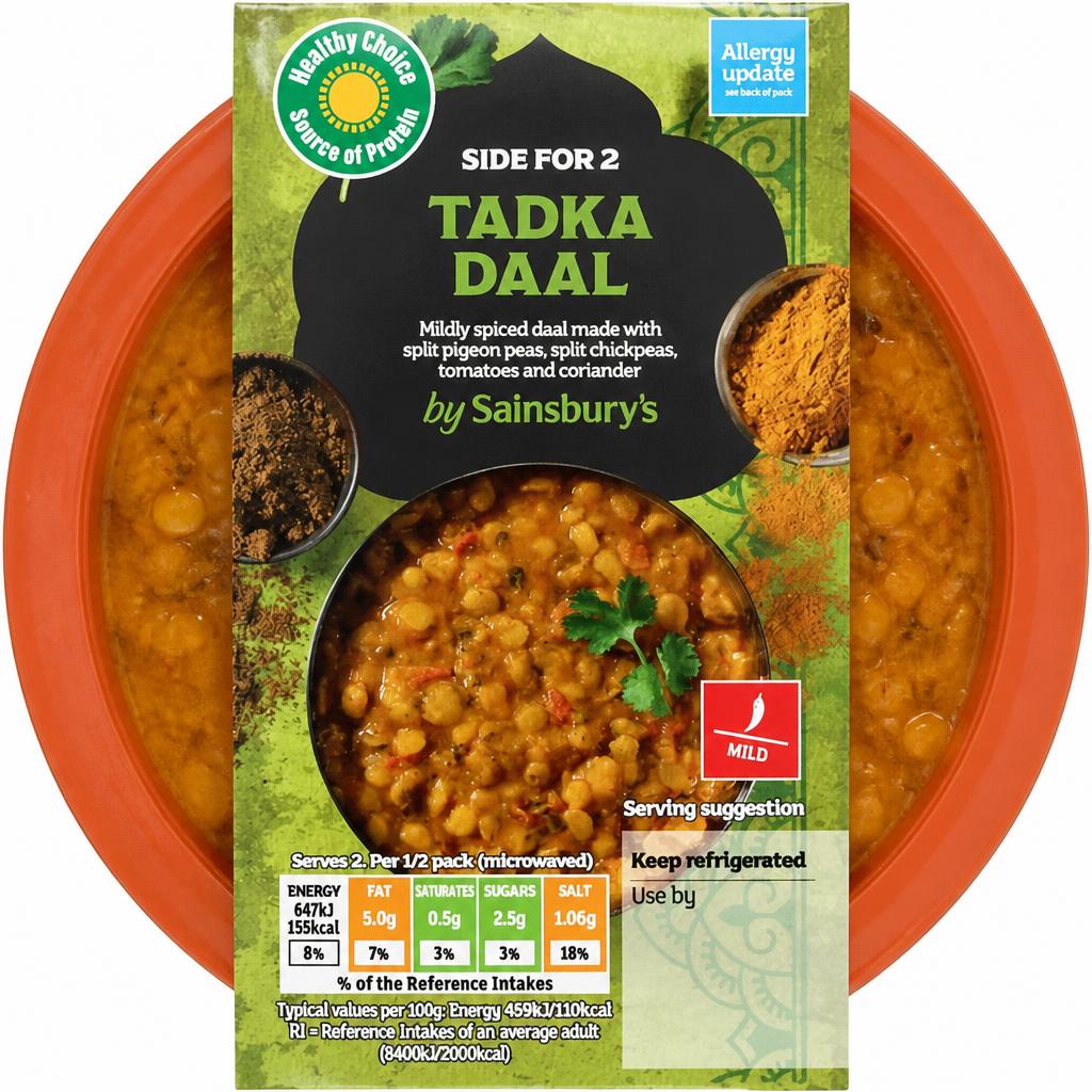 Sainsbury's Indian Tadka Daal Ready Meal Side For 2 300g