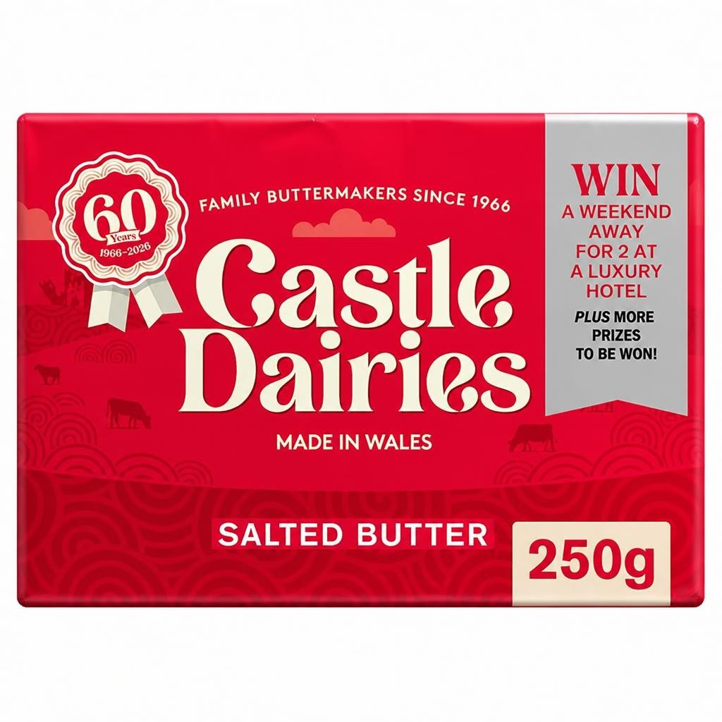 Castle Dairies Welsh Salted Butter 250g