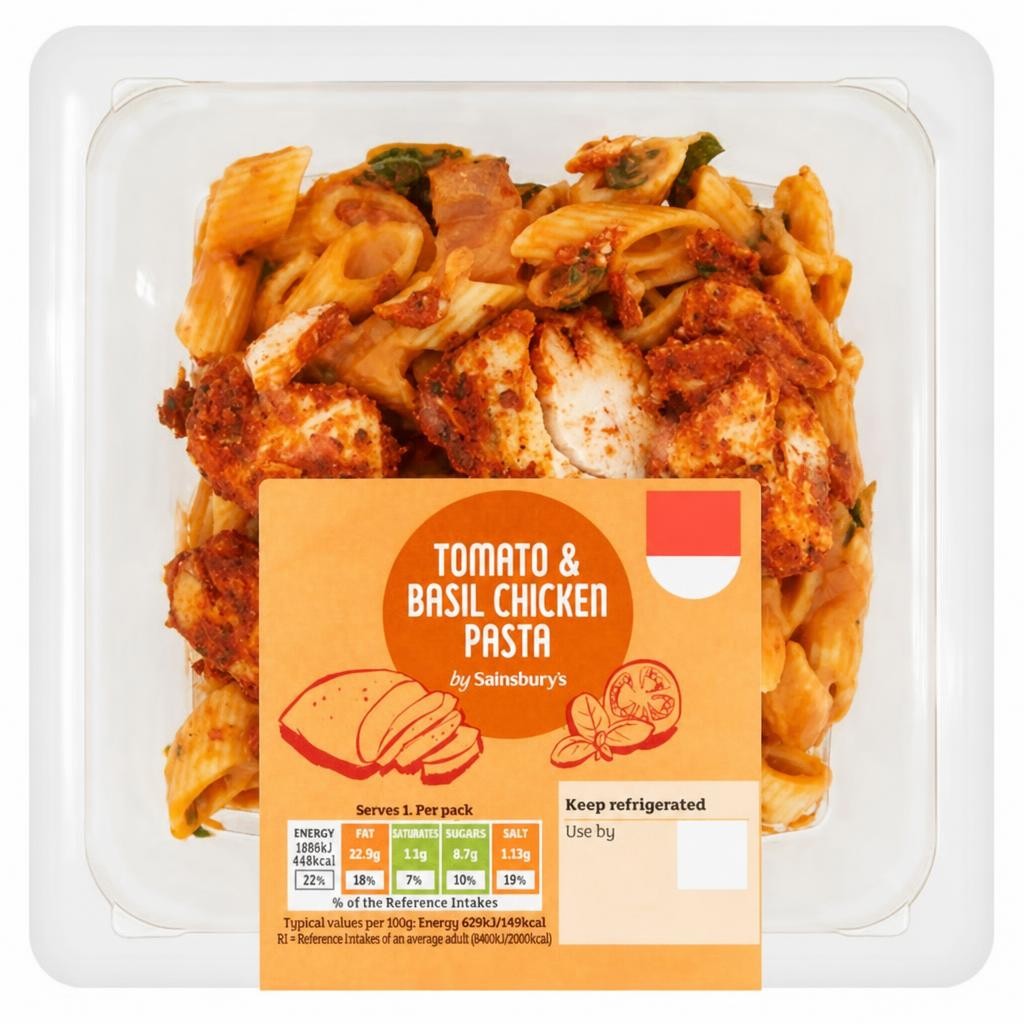 Sainsbury's 300g Tomato & Basil Chicken Pasta