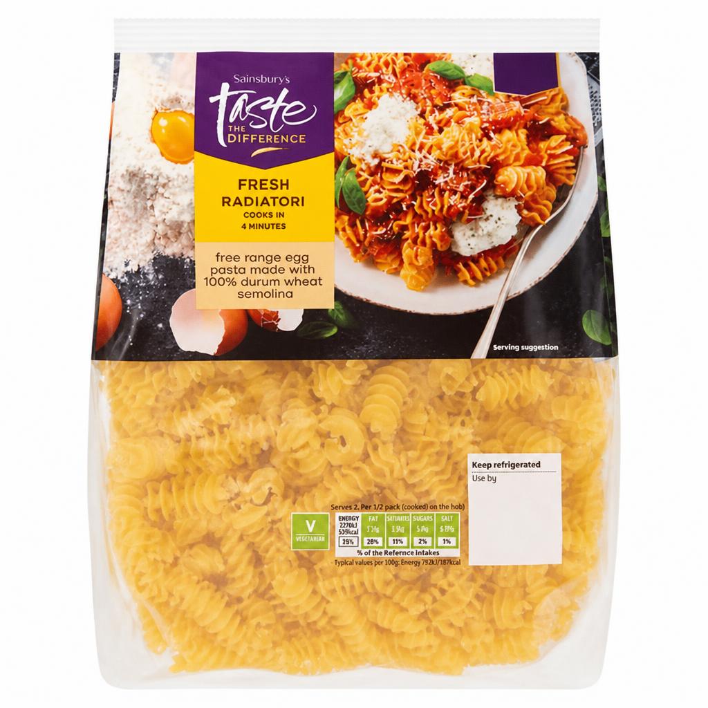 Sainsbury's Fresh Radiatori, Taste the Difference 300g