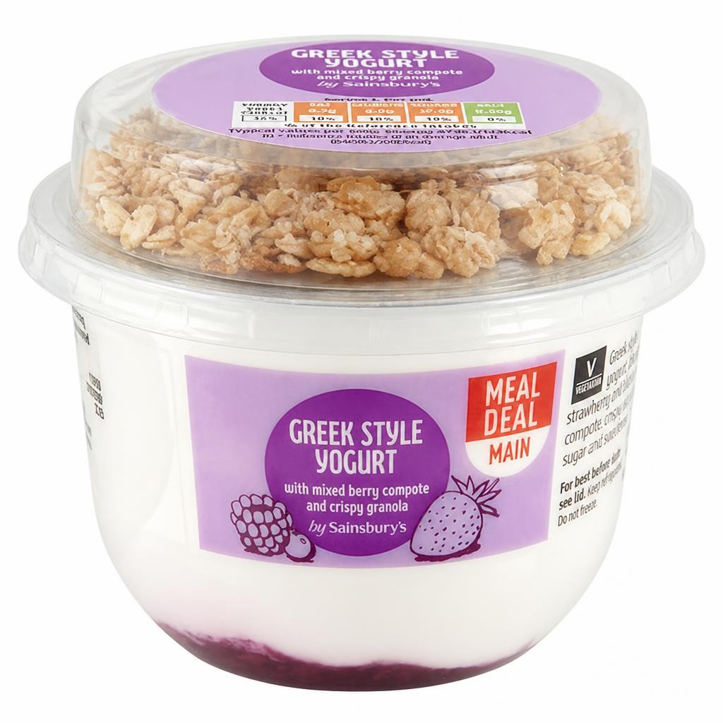 Sainsbury's 210g Greek Style Berry Granola Yogurt