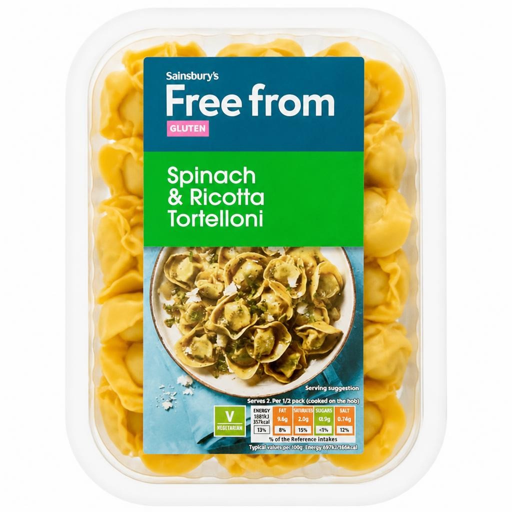 Sainsbury's Free From Spinach & Ricotta Tortelloni 250g