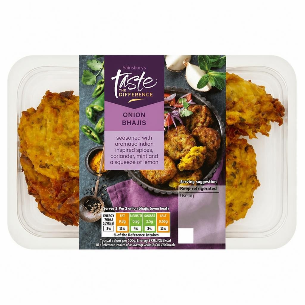 Sainsbury's Indian Aromatic Onion Bhaji, Taste the Difference 150g