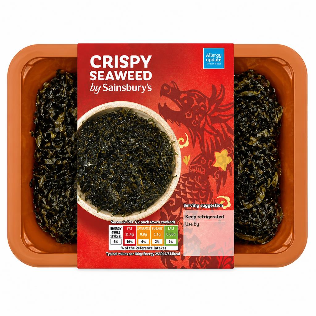 Sainsbury's Chinese Crispy Seaweed Ready Meal Side For 2 50g