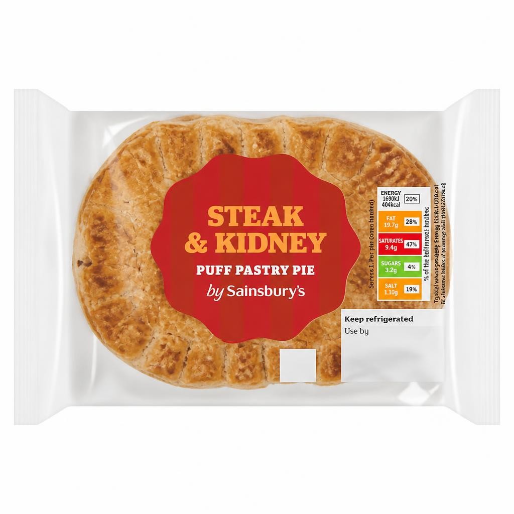 Sainsbury's Steak & Kidney Puff Pastry Pie 150g