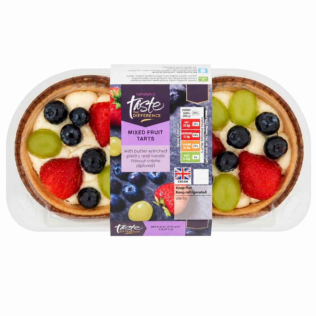 Sainsbury's Mixed Fruit Tarts, Taste the Difference