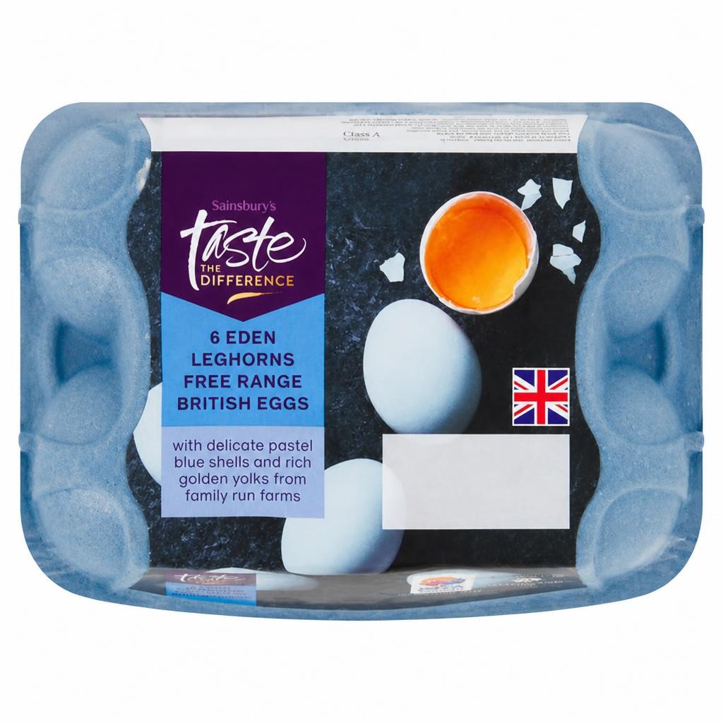 Sainsbury's Free Range British Eggs, Taste the Difference x6 300g