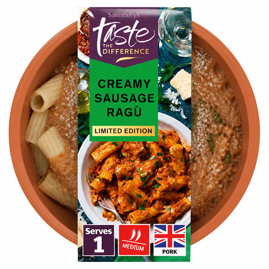Sainsbury's Creamy Sausage Ragu, Limited Edition, Taste the Difference 375g