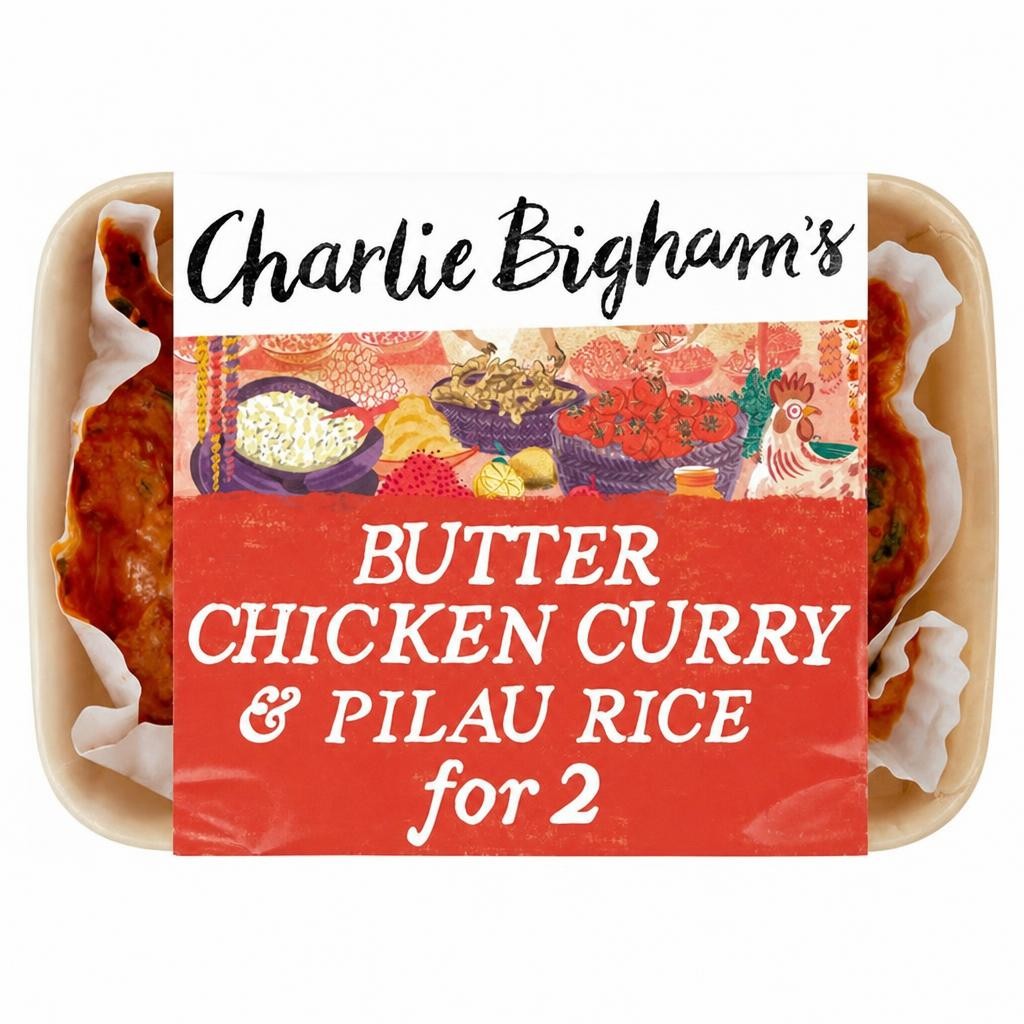 Charlie Bigham's Butter Chicken Curry & Pilau Rice 812g