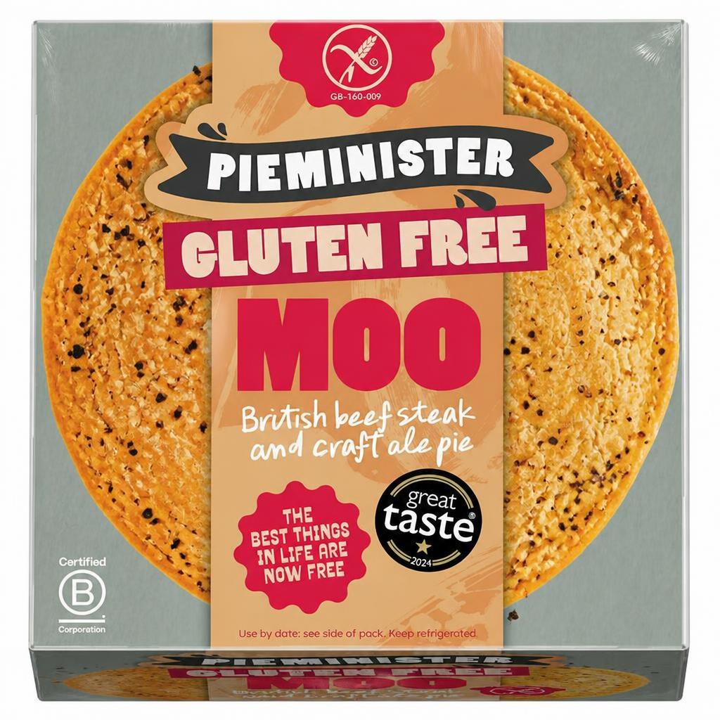 Pieminister Gluten Free Moo British Beef Steak & Gluten Free Ale Pie 275g
