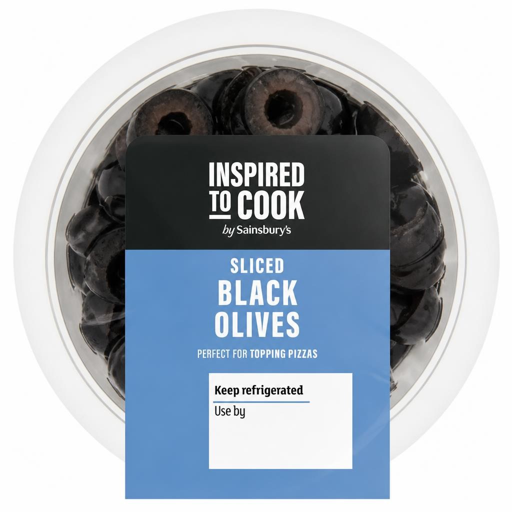 Sainsbury's Sliced Black Olives 100g