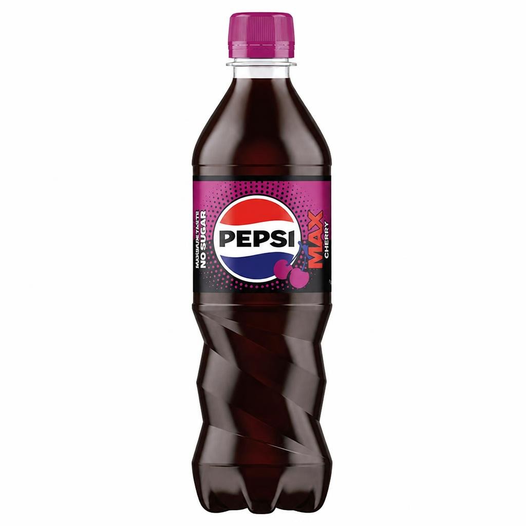 Pepsi Max Cherry No Sugar Cola Bottle 500ml