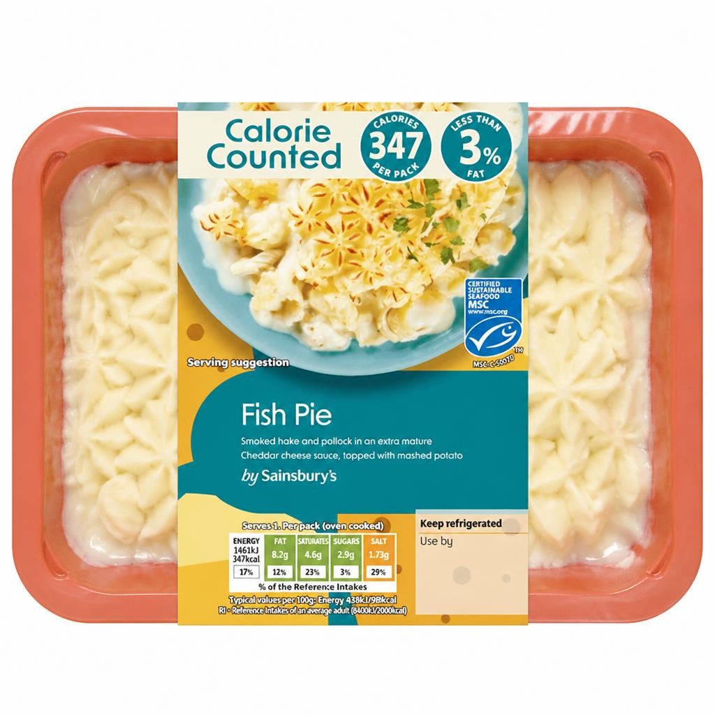 Sainsbury's Fish Pie, Be Good To Yourself 400g (Serves 1)