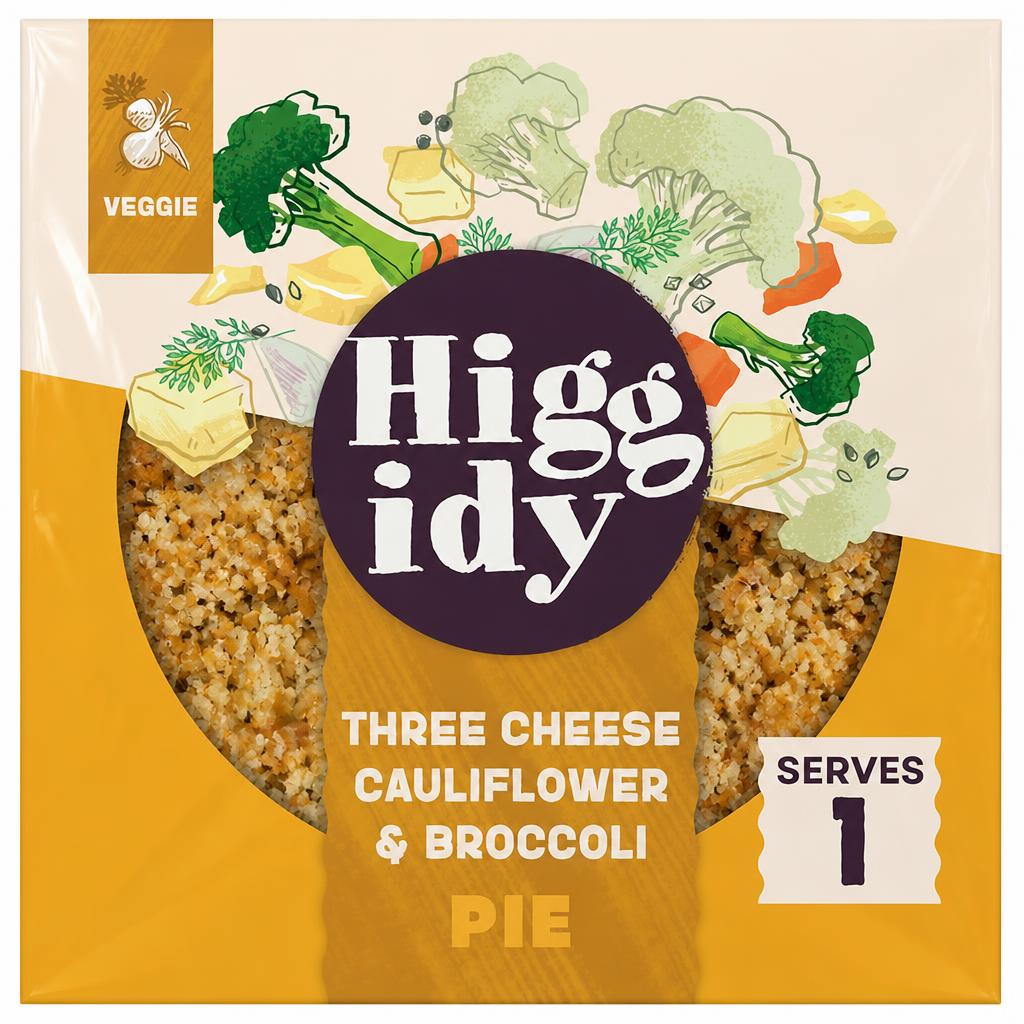 Higgidy Three Cheese Cauliflower & Broccoli Pie with Garlic & Thyme Crumb 200g
