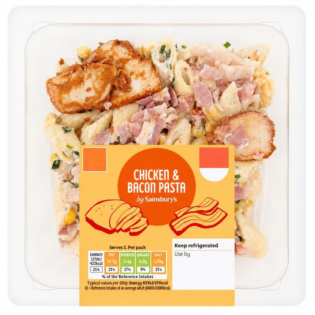 Sainsbury's 280g Chicken & Bacon Pasta