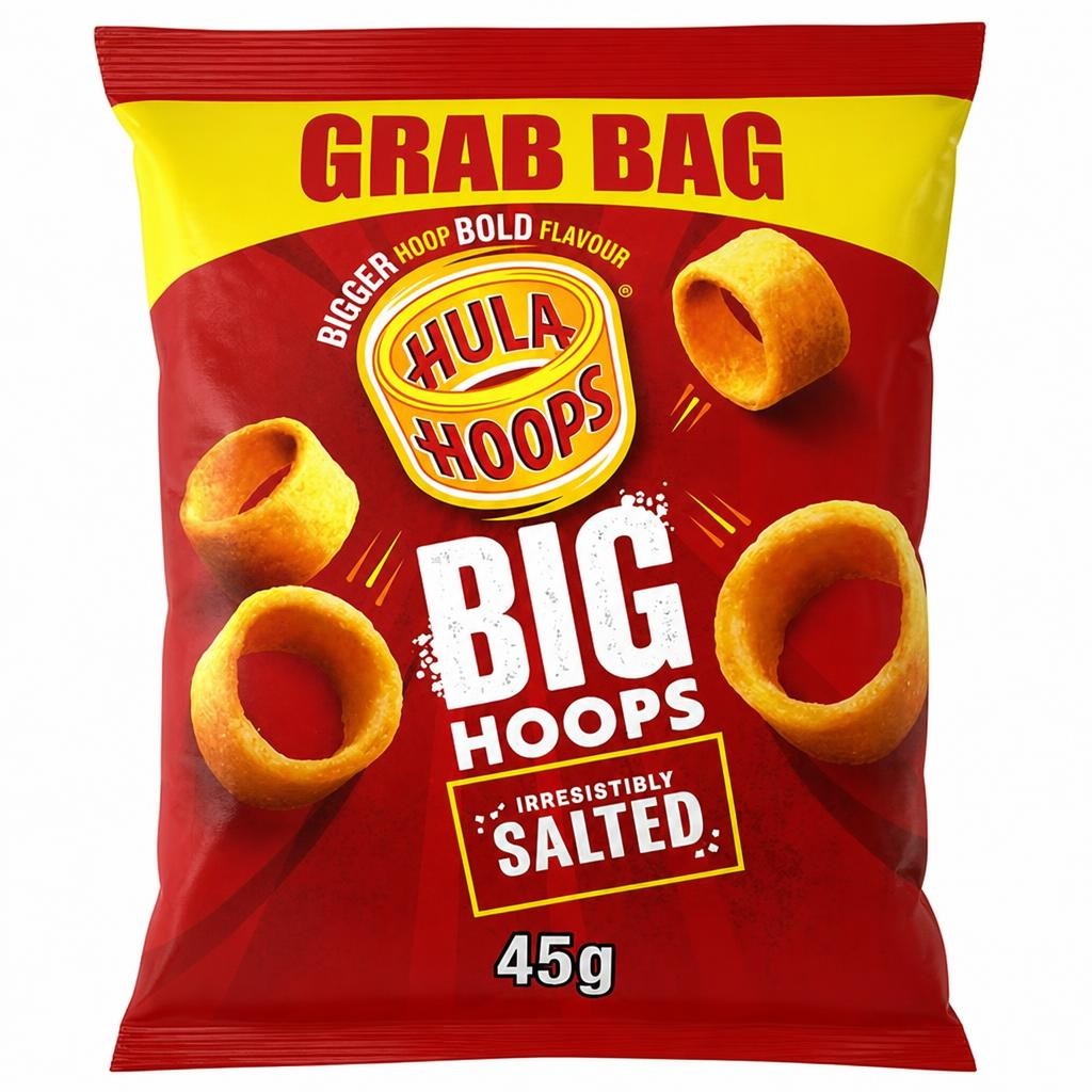 Big Hoops Salted Grab Bag Crisps 45g