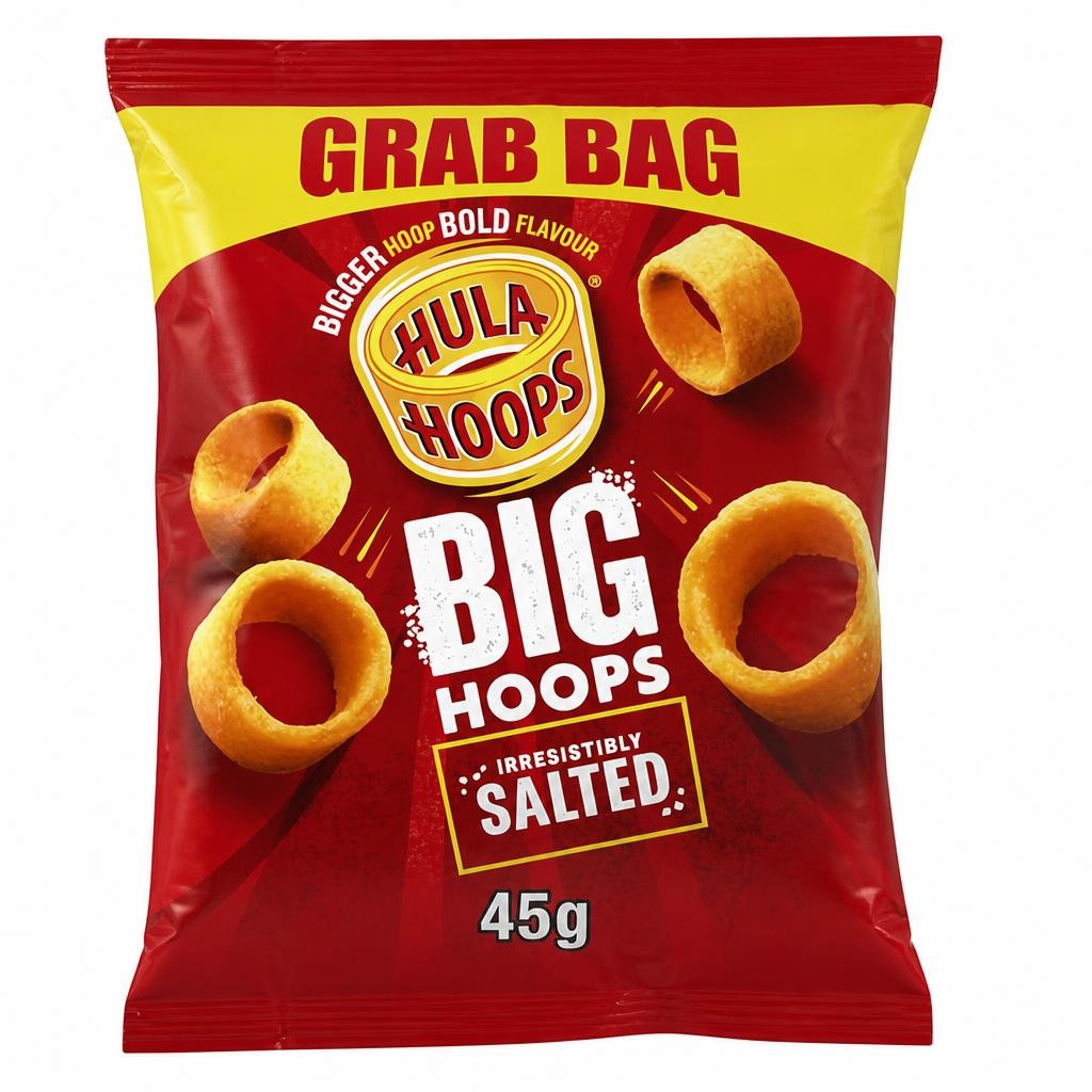 Big Hoops Salted Grab Bag Crisps 45g