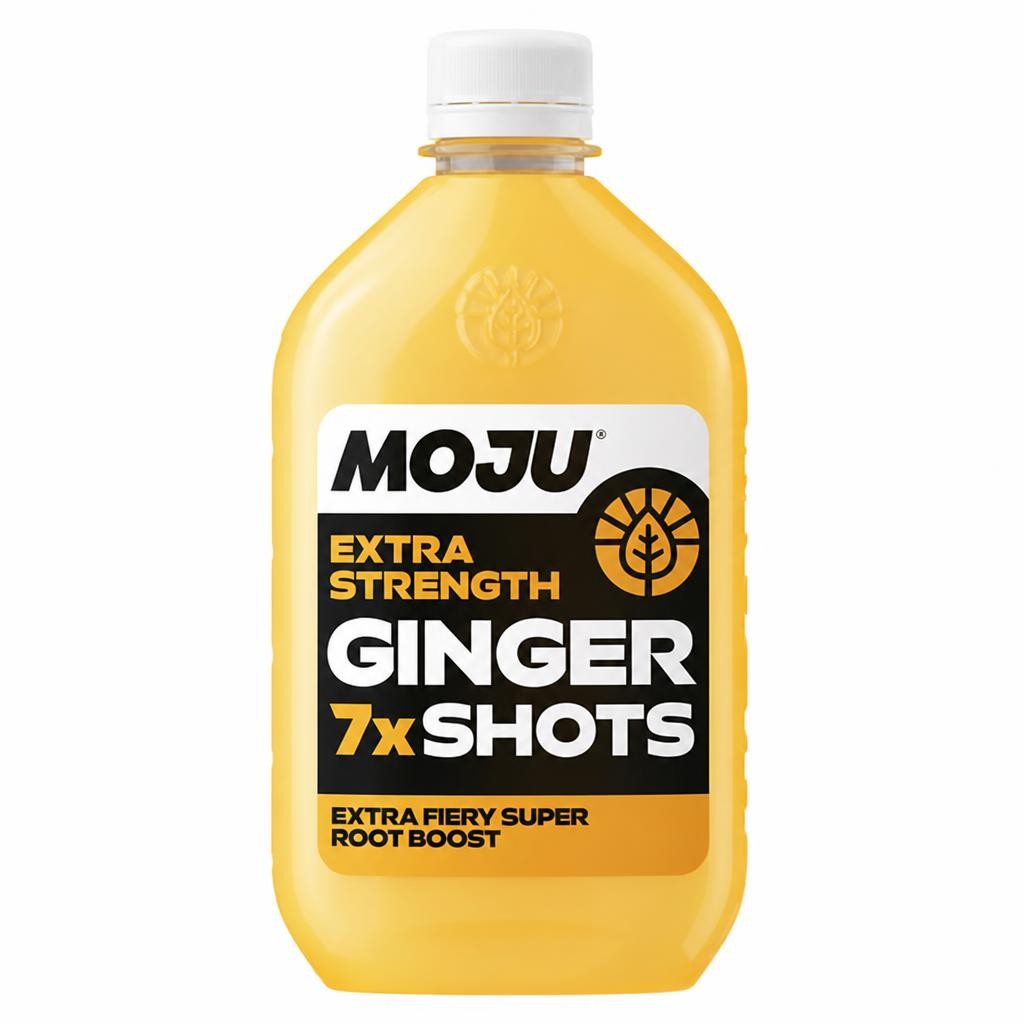 MOJU Ginger Extra Strength Dosing Bottle Shots x7 420ml