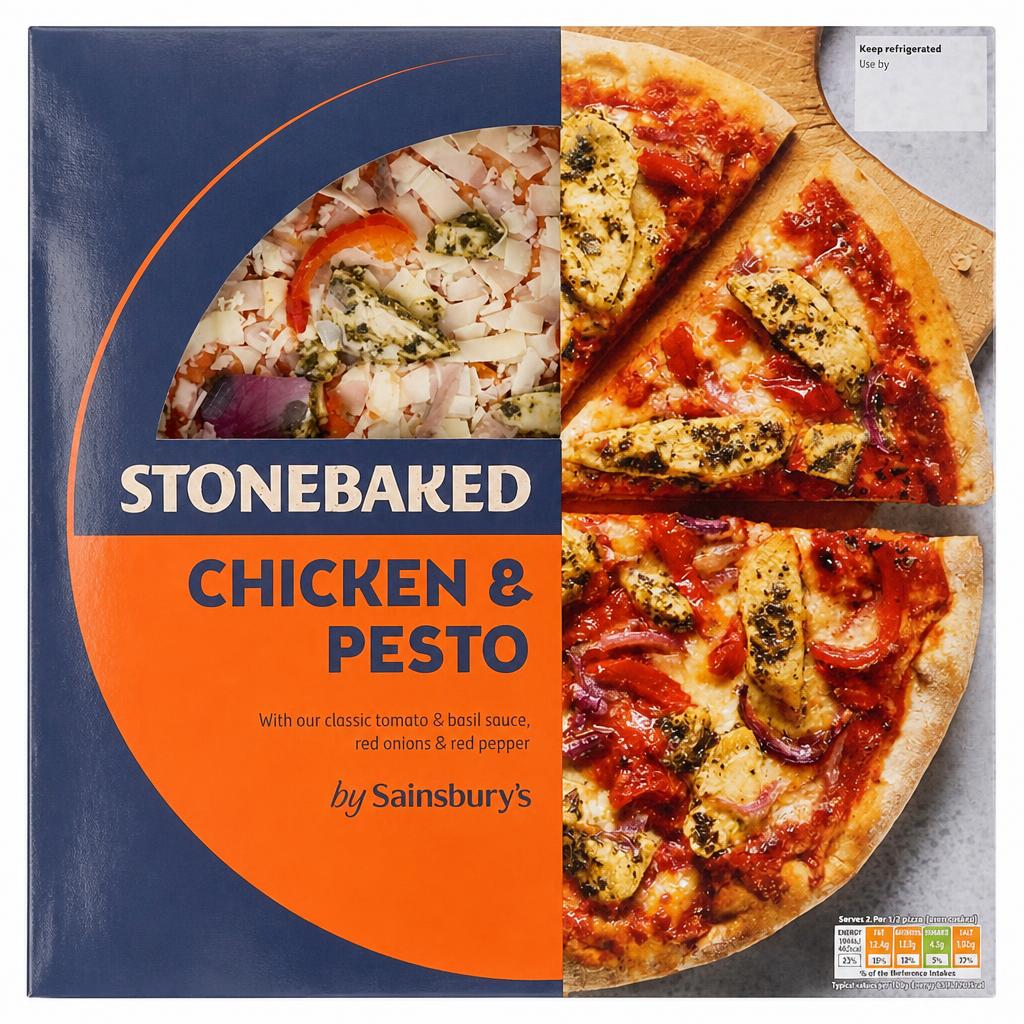 Sainsbury's Stonebaked Chicken & Pesto 300g