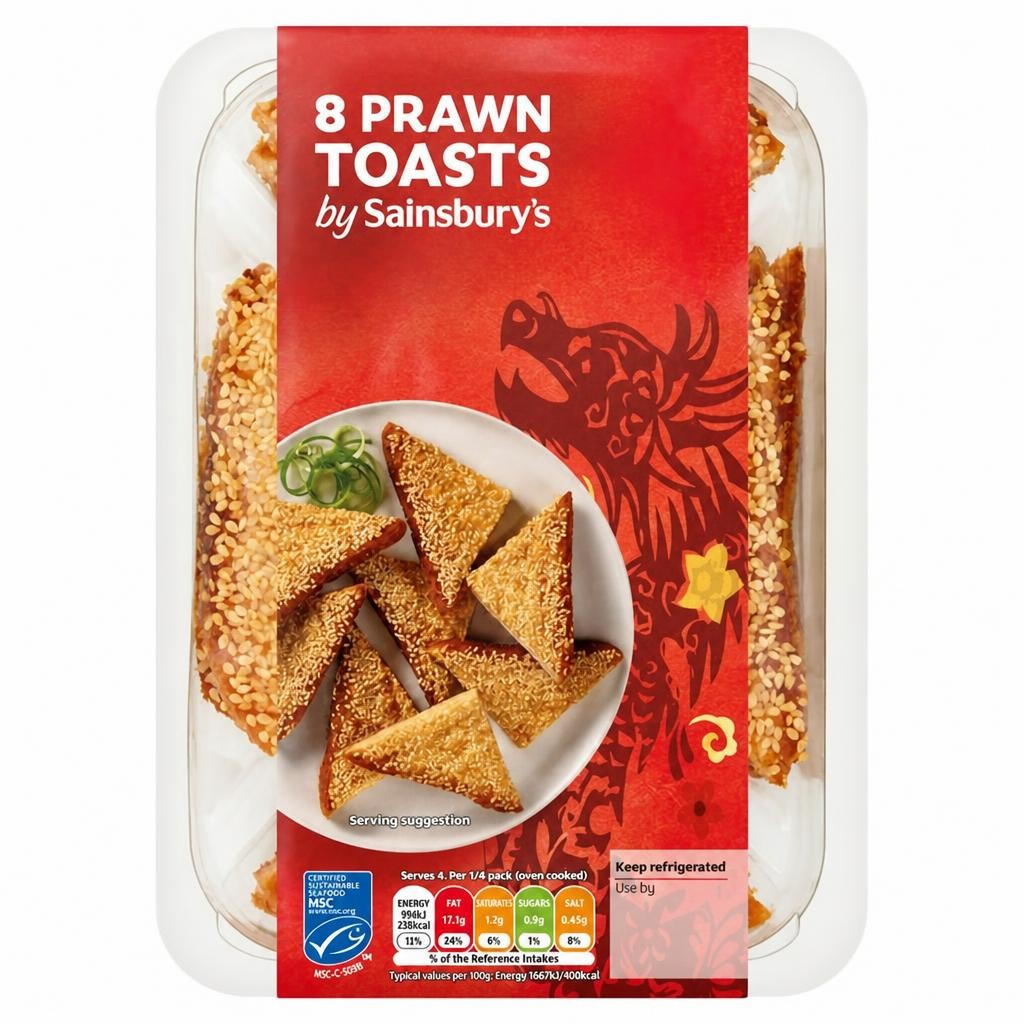 Sainsbury's Prawn Toasts x8 252g