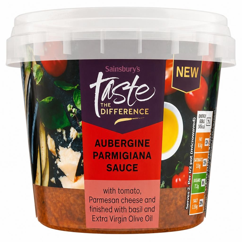 Sainsbury's Aubergine Parmigiana Sauce, Taste the Difference 350g