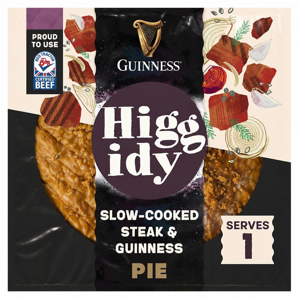 Higgidy Slow Cooked Steak & Guinness Pie with a Rosemary Sprinkle 200g